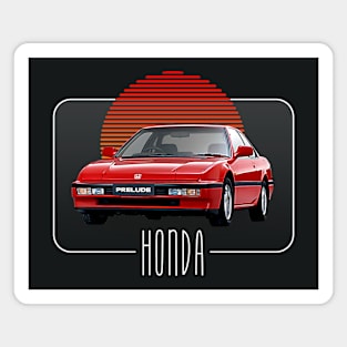 Honda Prelude  // Retro Classic Car Lover Design Magnet